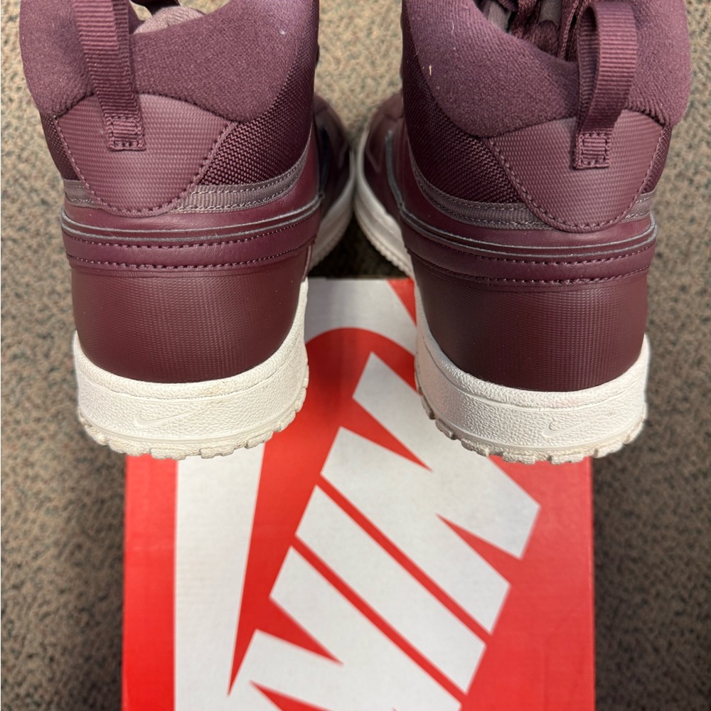 Nike Court Vision Burgundy Crush - Men's Dark Red Sneakers - Picture 4 of 5